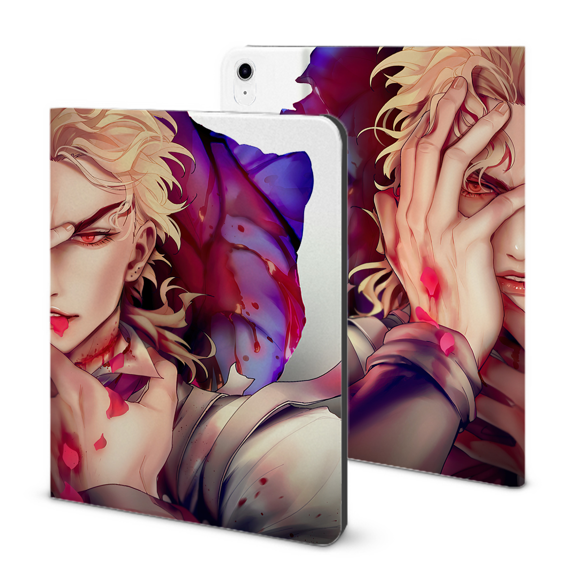 （画像用） ジョジョの奇妙な冒険 JoJo's Bizarre Adventure IPad ケース ブック型 PUレザー TPU 耐衝撃 軽量 薄型 ペン収納なし 全面保護 IPad 各モデル対応